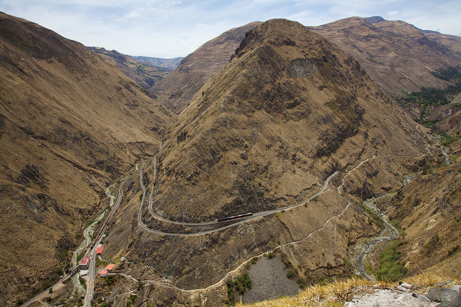 Vista del Tren Nariz del Diablo desde la cima