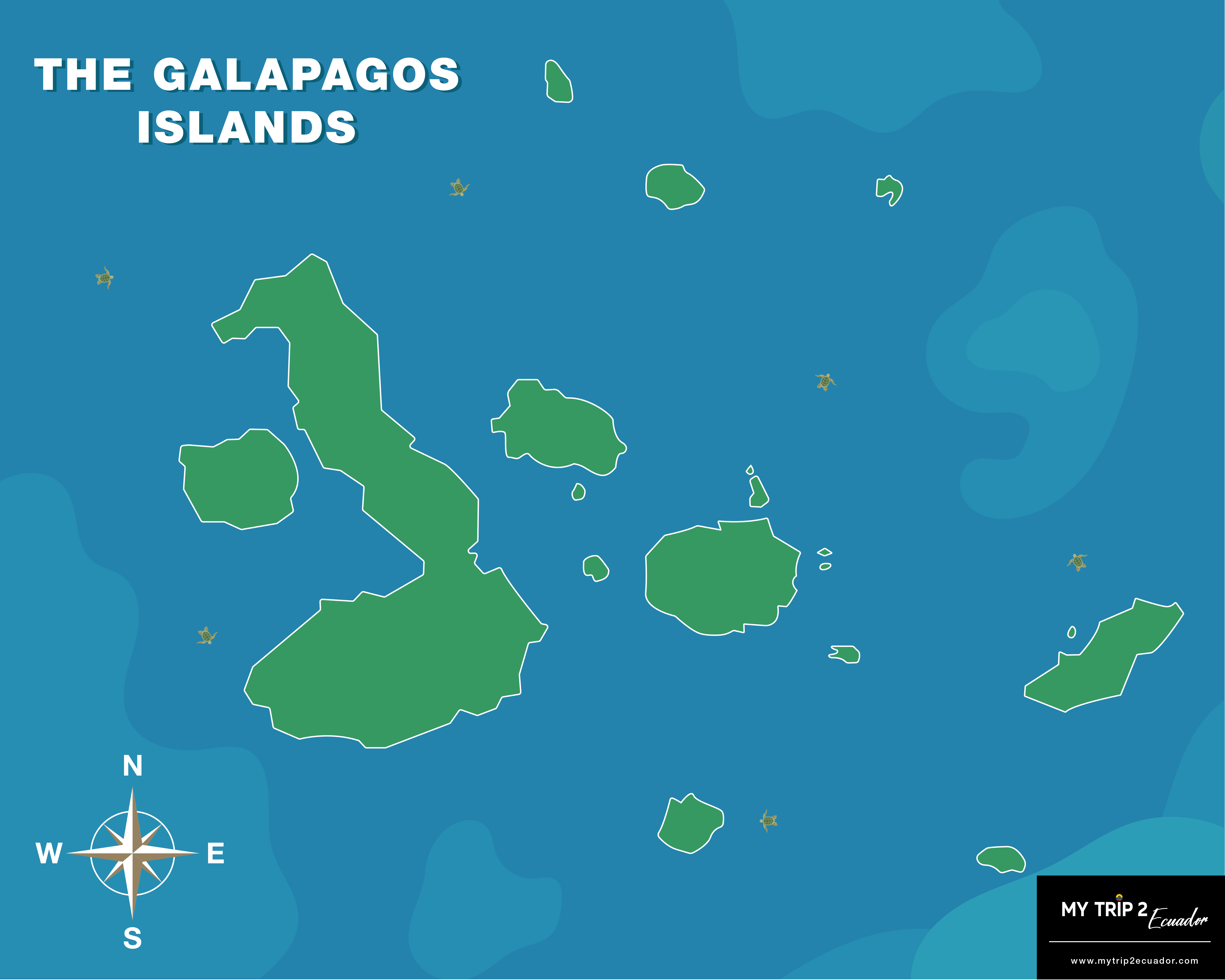 Galapagos Island Map