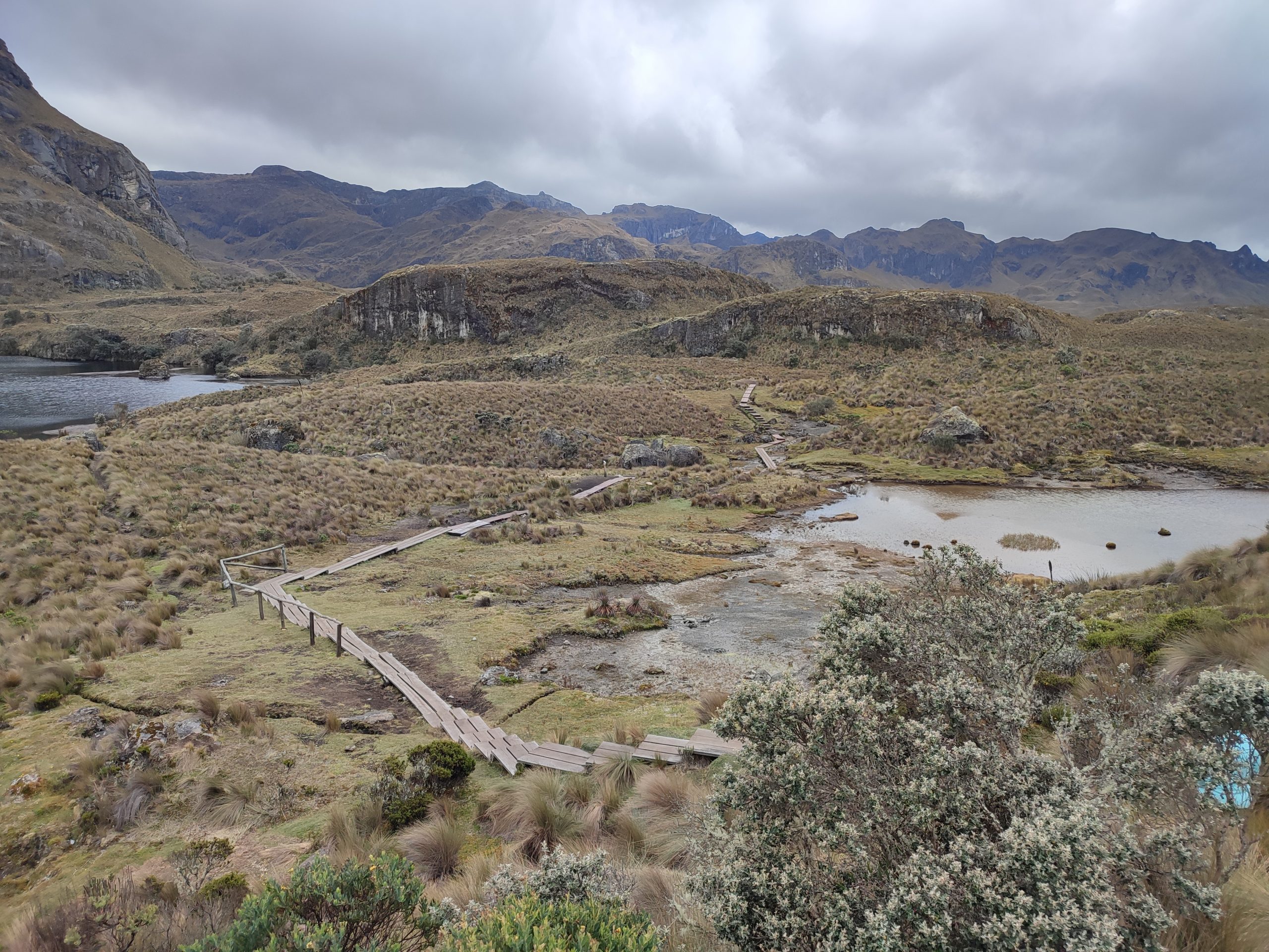 El Cajas national park trailhead
