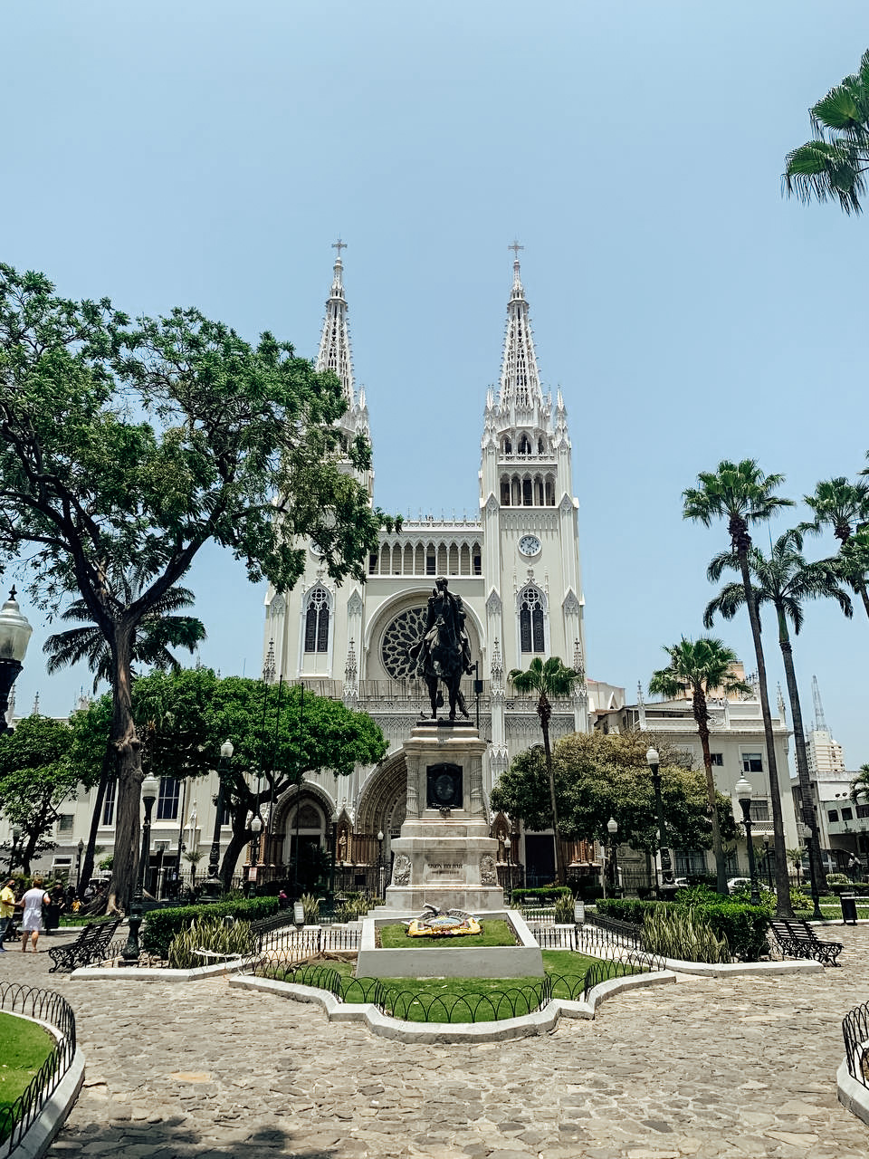 Church at Parque Seminario in Guayaquil, Ecuador