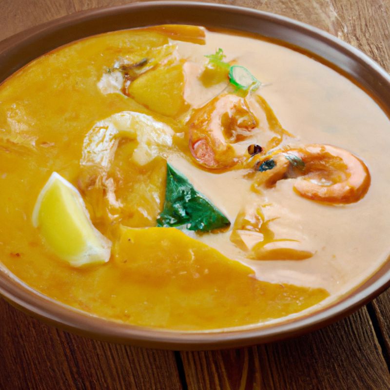 Locro de Camarón sopa ecuatoriana con camarones