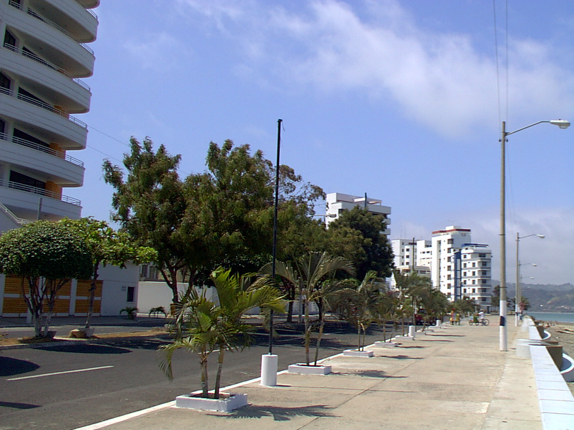 Bahia de Caraquez city in Ecuador