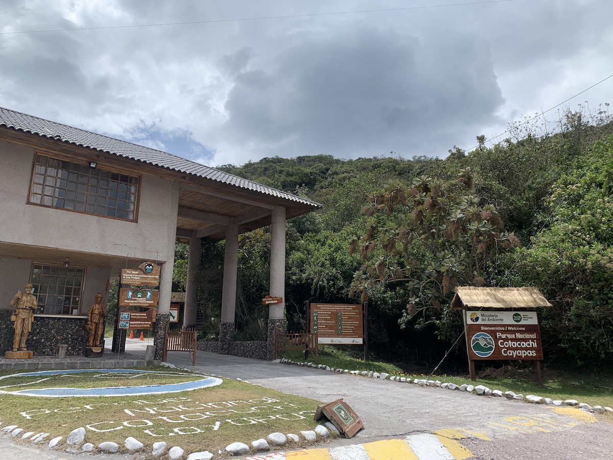 Offizieller Eingang zur Laguna de Cuicocha