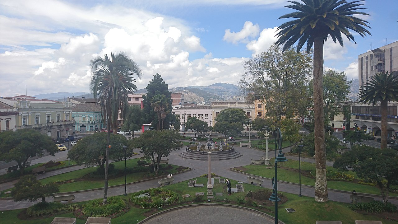 Parque Sucre en Riobamba Ecuador