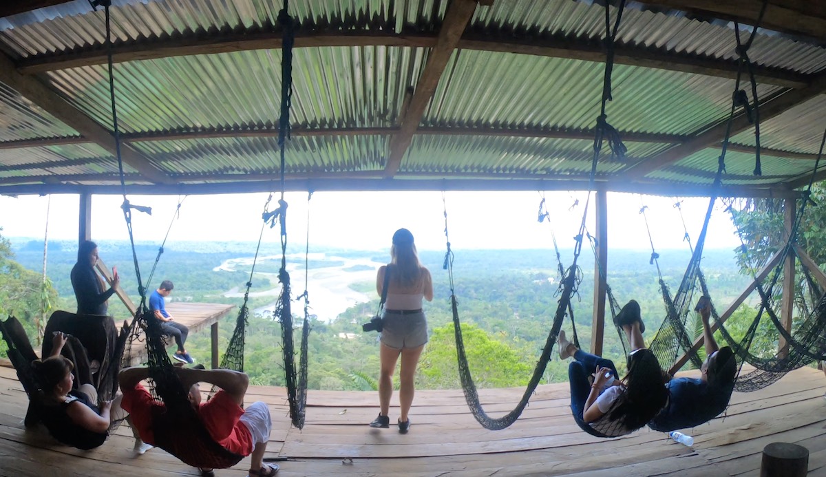 Hängematten in der Finca Mirador Indichurris