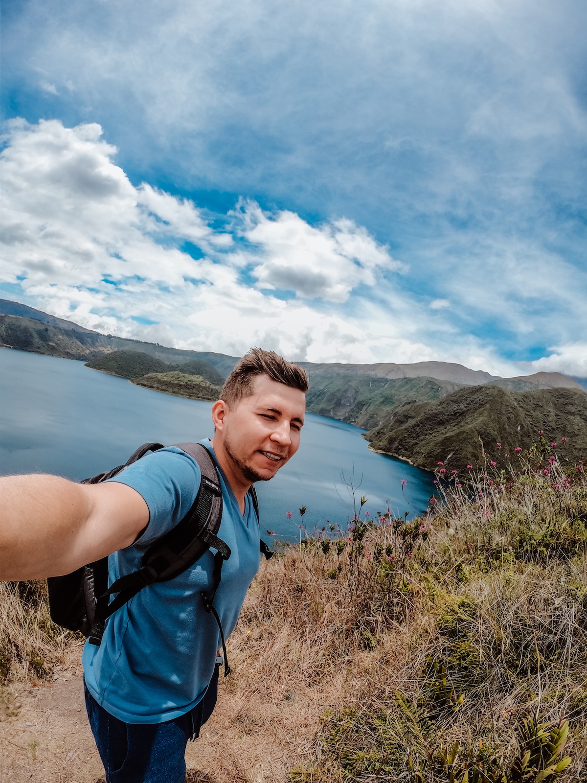 Wandern an der Laguna de Cuicocha