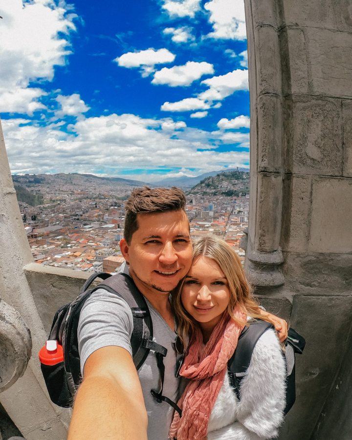 On the top of Quito Ecuador