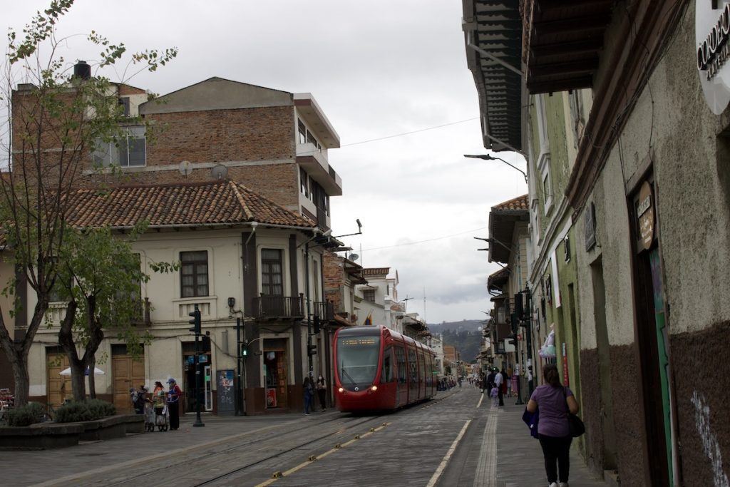 tram in Cuenca Ecuador