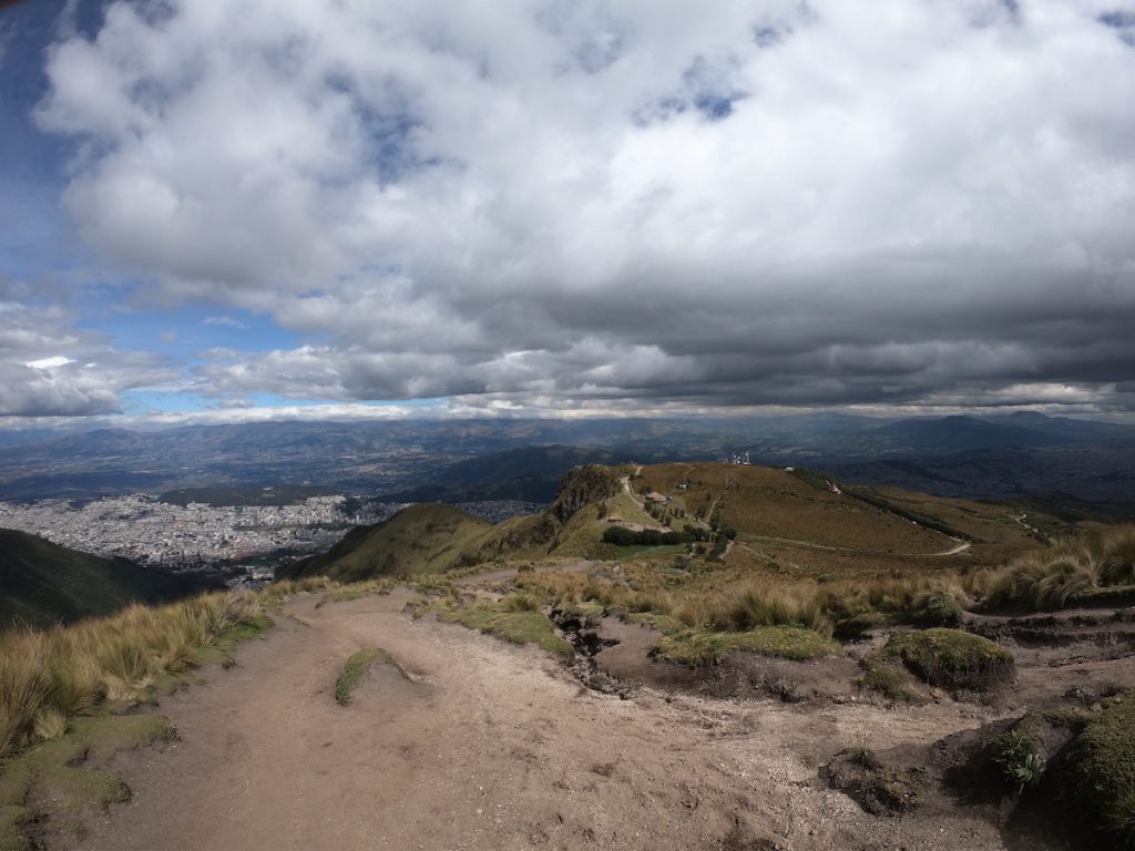 On the top of TelefériQo in Quito