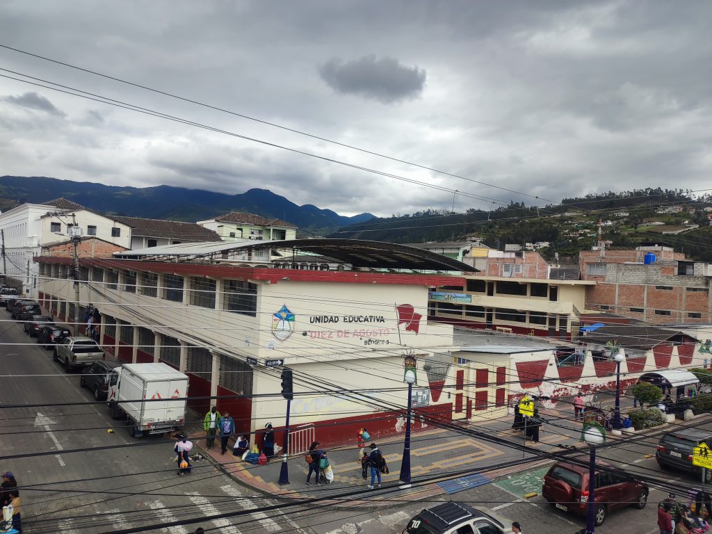 Otavalo view from our hotel
