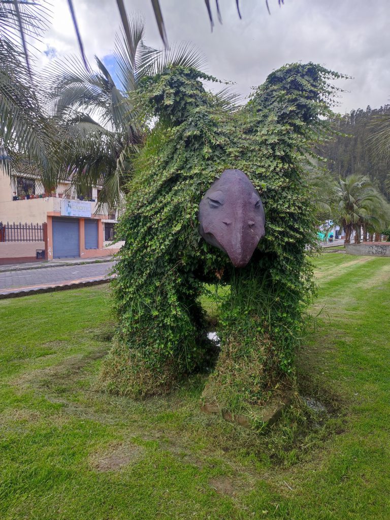 Another dinosaur in Megasaurios Park in Otavalo