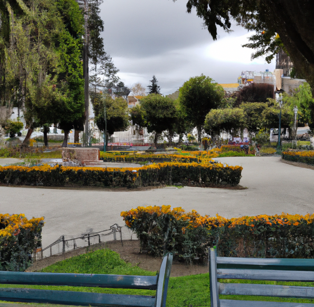 Maldonado park in Riobamba Ecuador