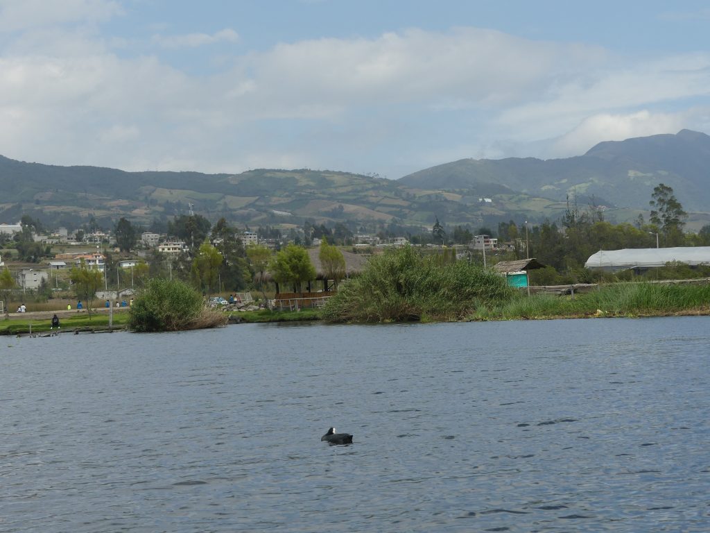 Lago San Pablo in Otavalo by the water