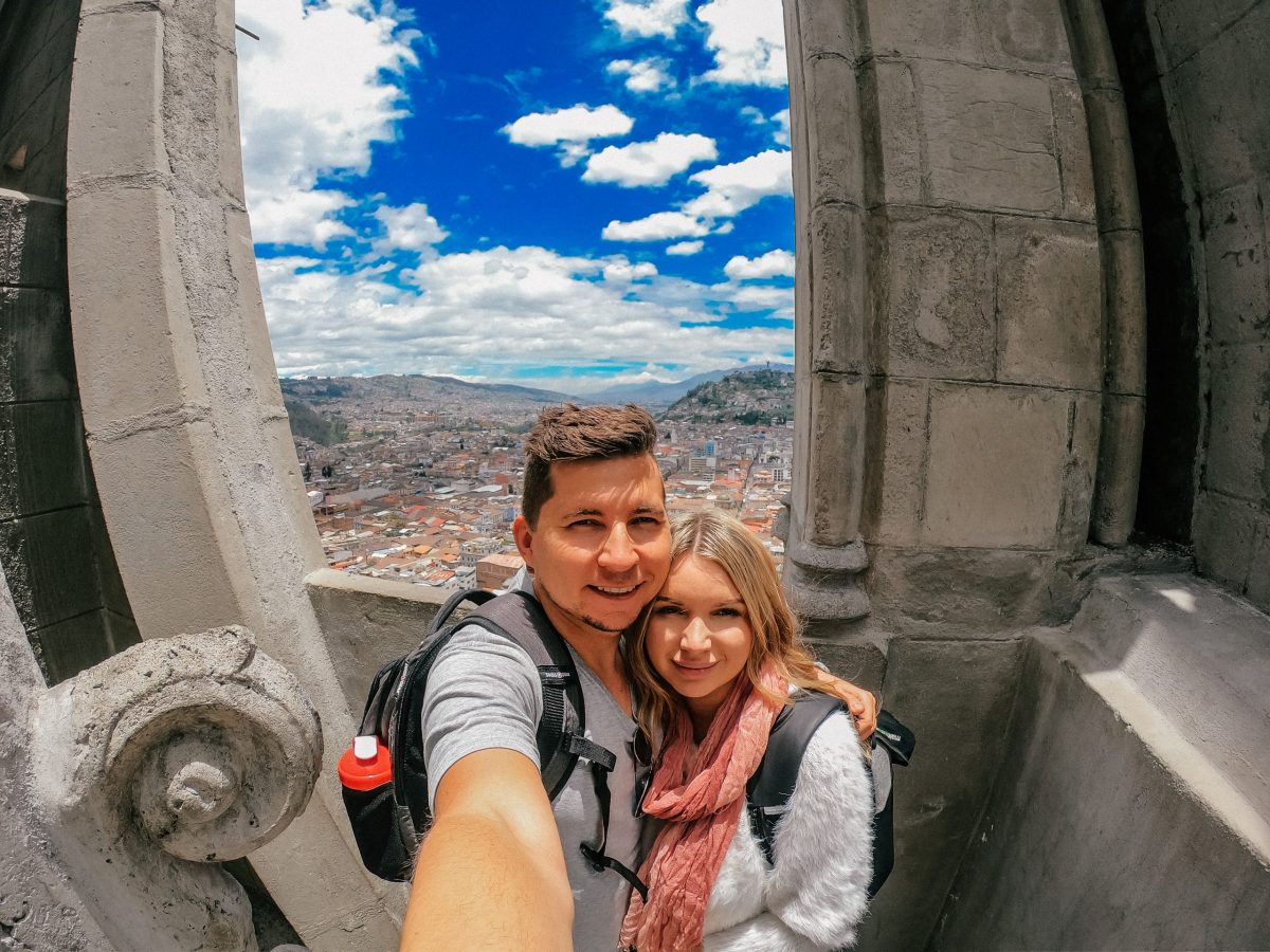 On the top of Quito Ecuador