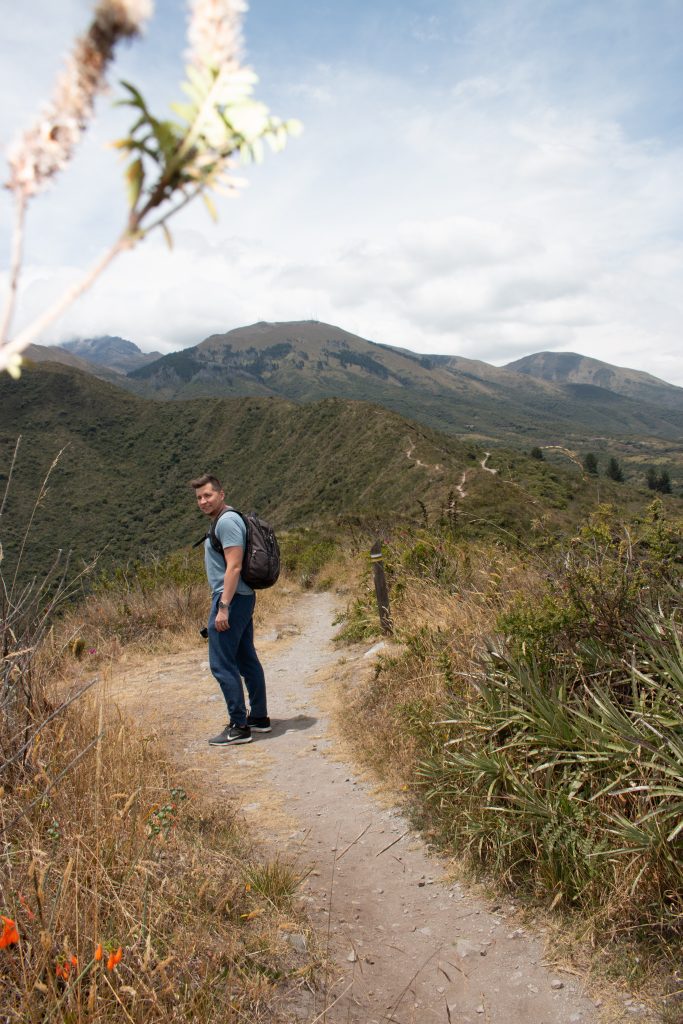 At the top of Teleferiqo in Quito, Ecuador