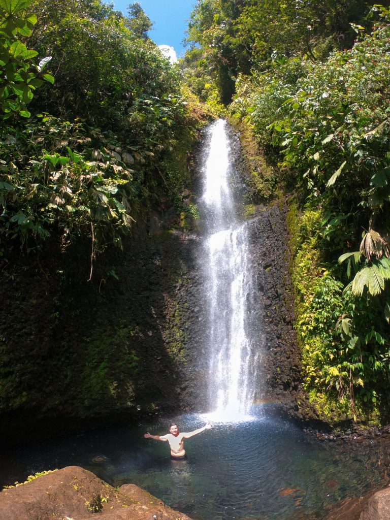 Cascada Vida Natural in Amazon basic of Ecuador