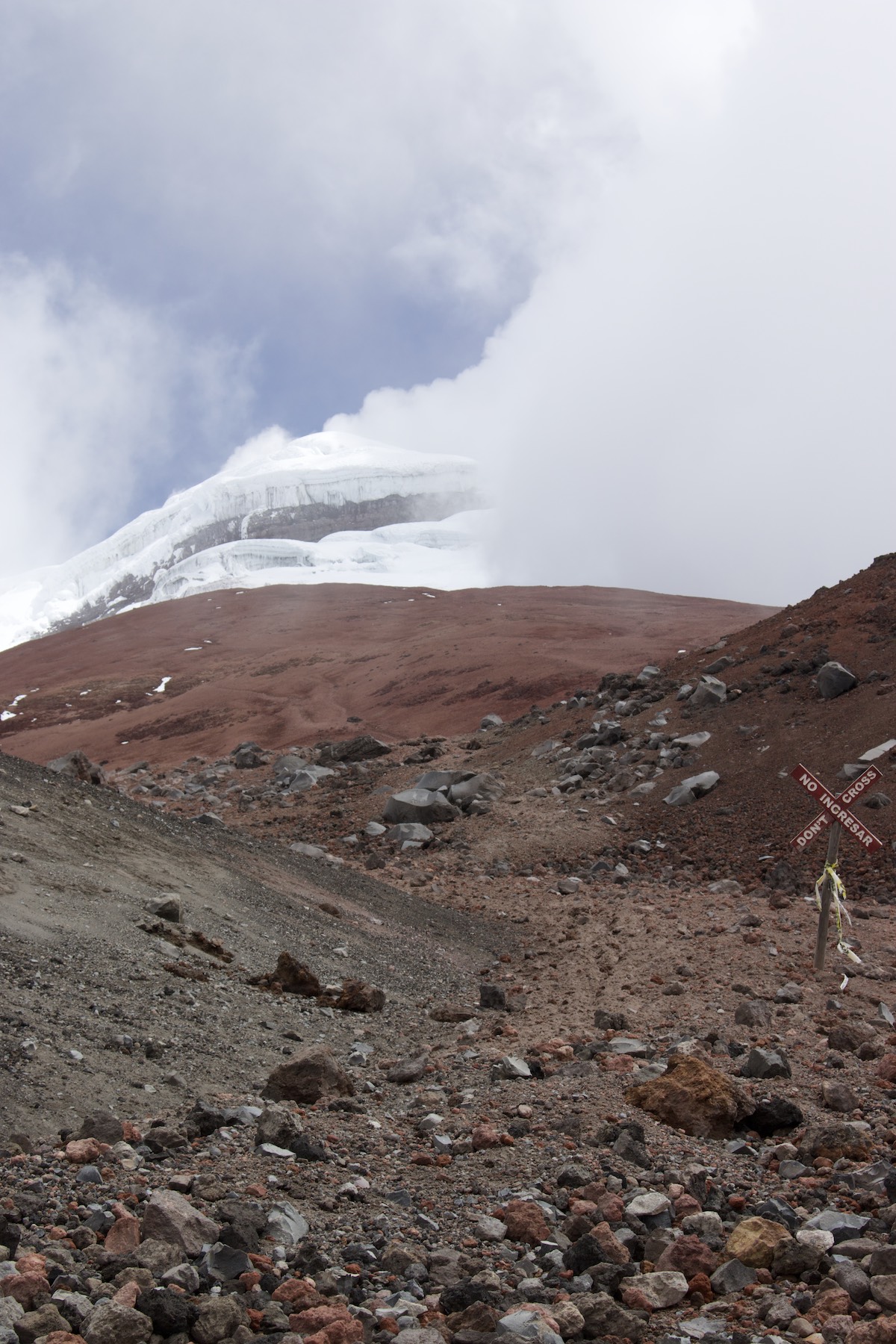 Peak of the Cotopaxi volcano