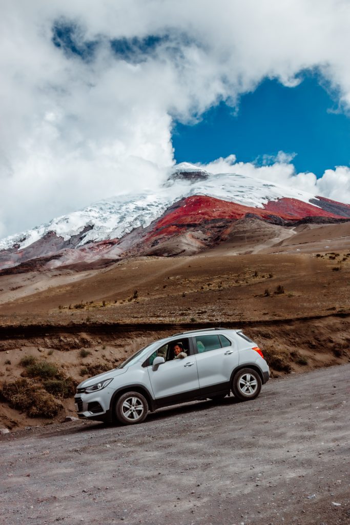 Driving by Cotopaxi volcano, Ecuador