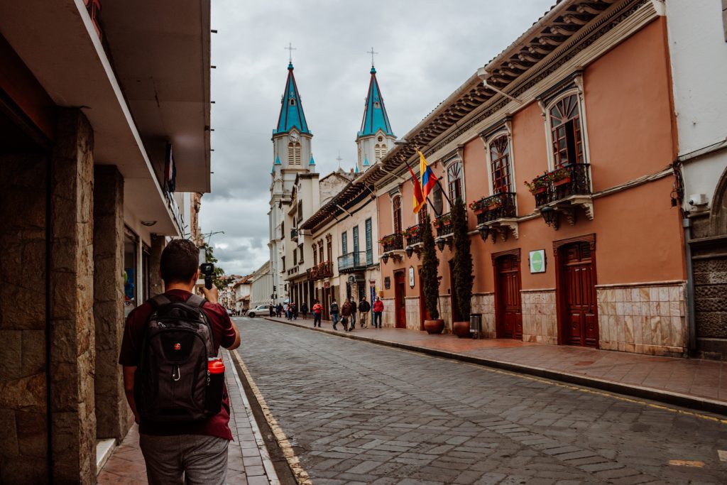 Walking in Cuenca's historic center