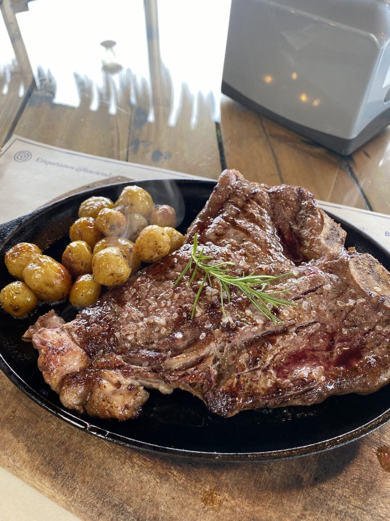 Steak lunch at Hacienda el Rejo