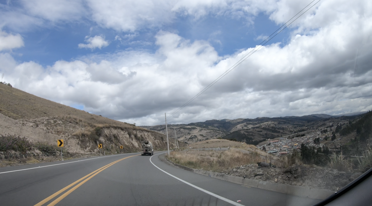 Driving to Cuenca through whole Ecuador