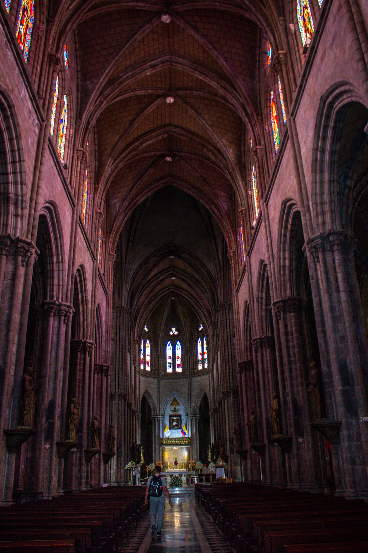 Visiting churches in Quito's old town