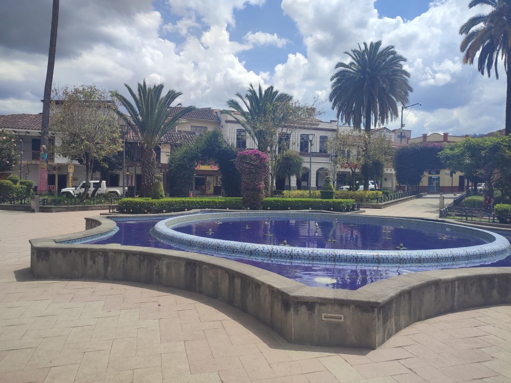 Walking near Casa Museo de la Macana in Ecuador