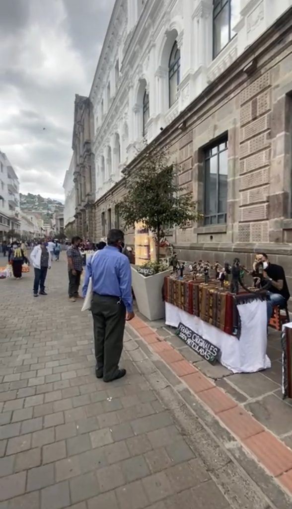 Shopping in Quito's old town