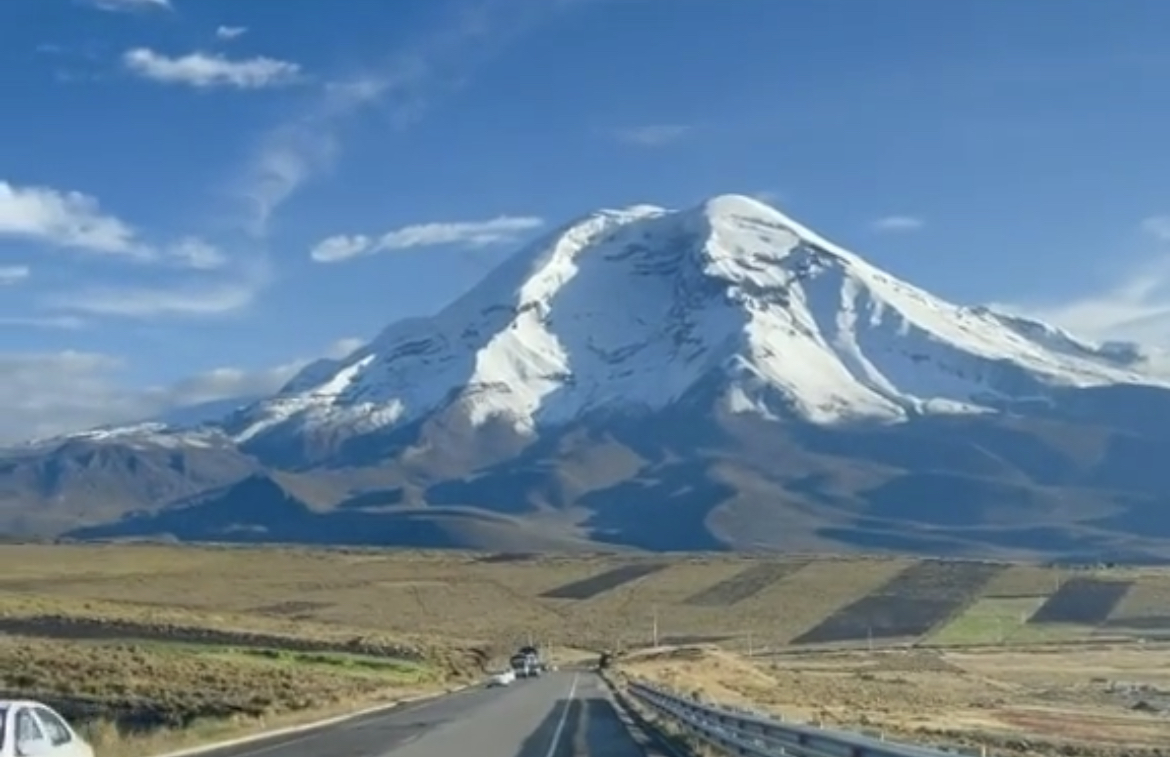 Conduciendo hacia el Mt. Chimborazo