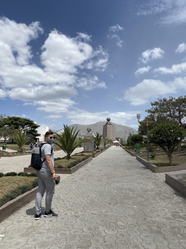 Entering Mitad del Mundo Ecuador