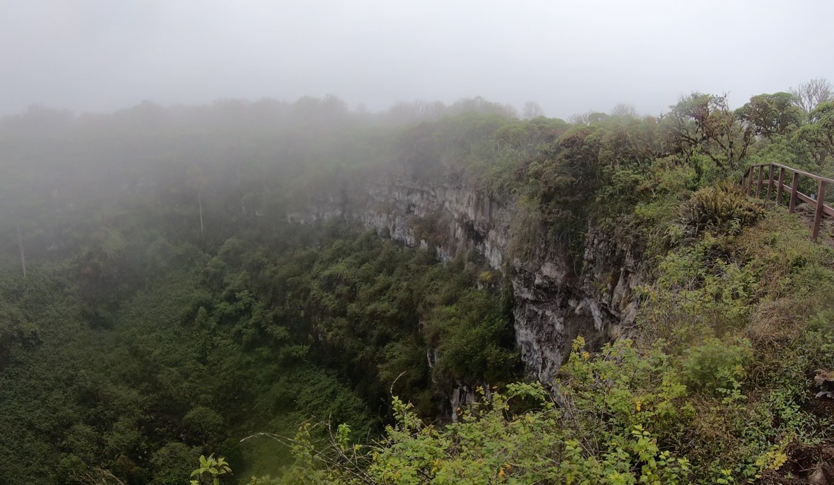 Twin Craters (Los Gemelos) in Santa Cruz island