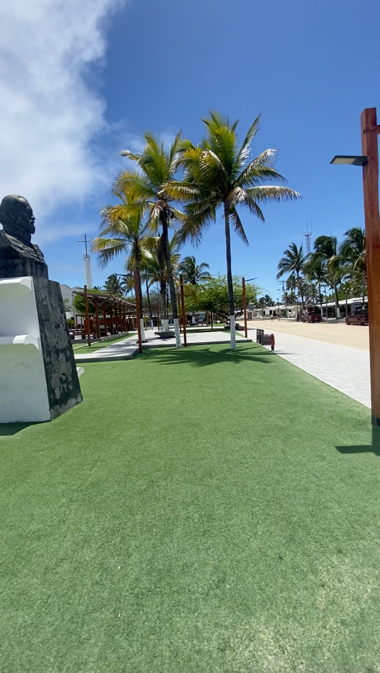 Main square on Isabela Island, Galapagos