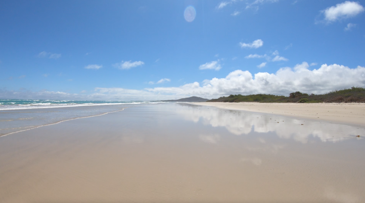 Puerto Villamil’s Main Beach on Isabela Island, Galapagos