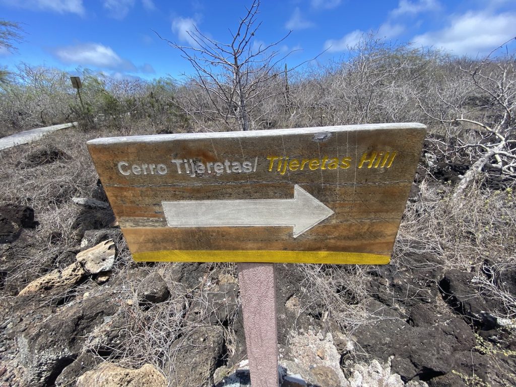 Cerro Tijeretas hill sign