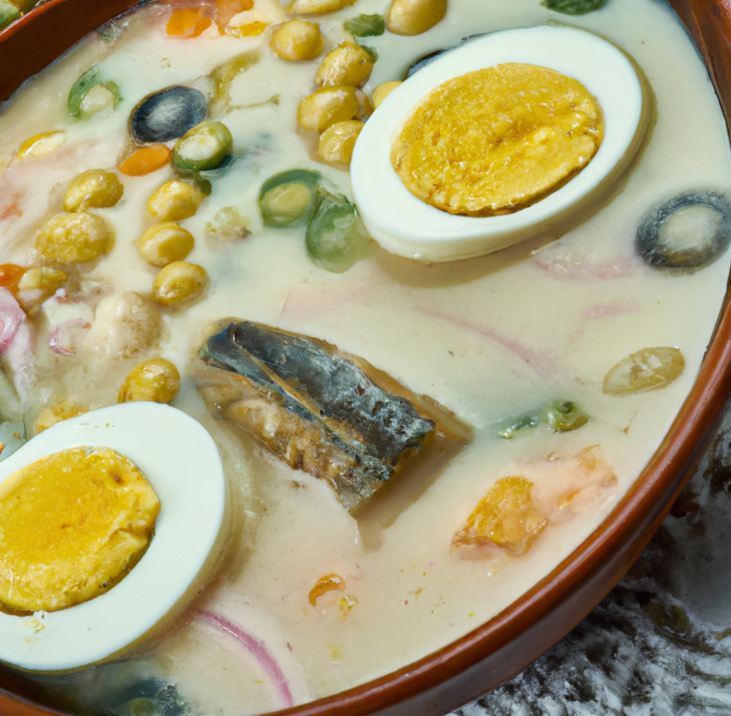 Fanesca ecuadorianische Ostersuppe in Ecuador mit Bacalao