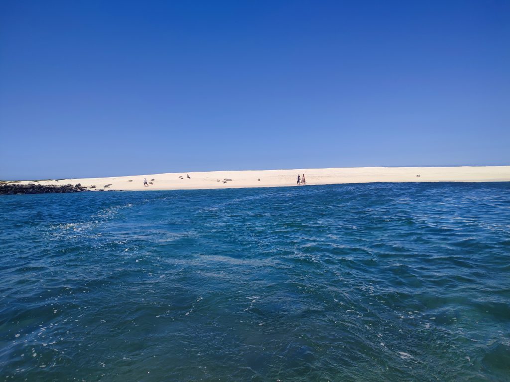 Mosquera Islet from the boat