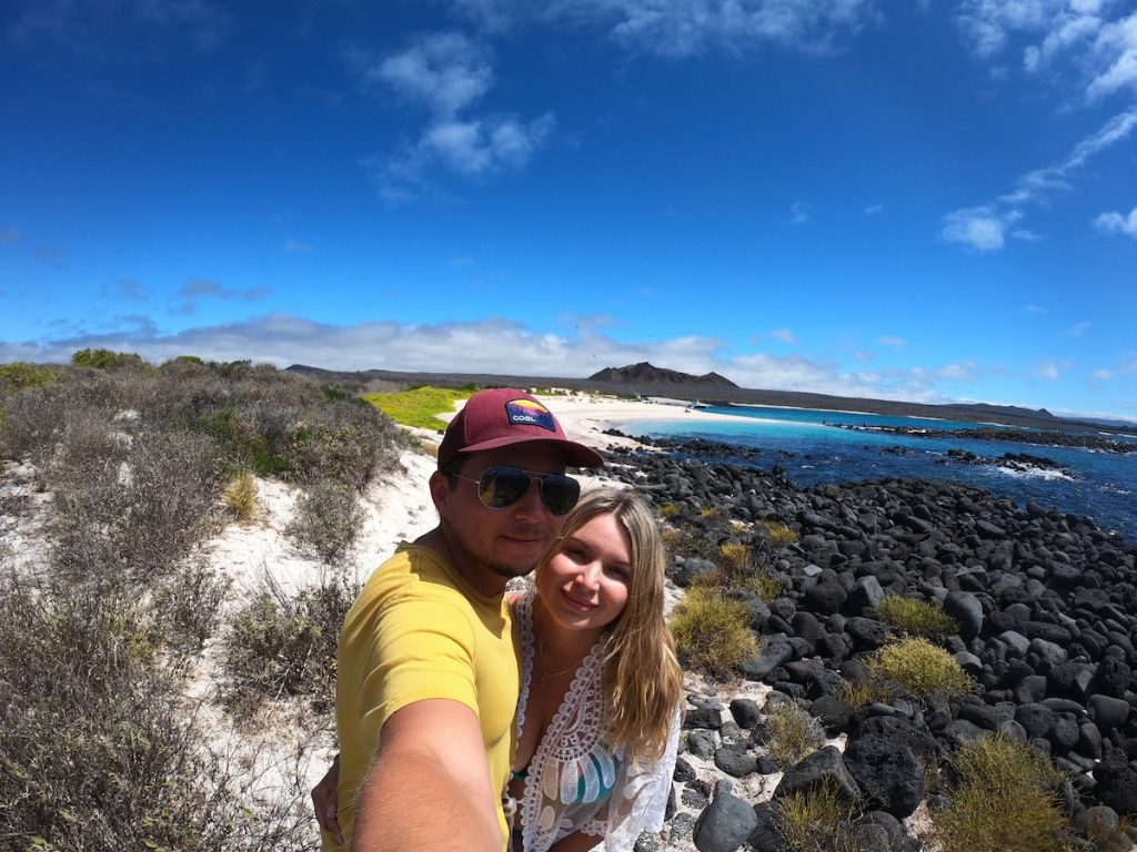 Punta Pucuna beach with volcanic view during tour 360