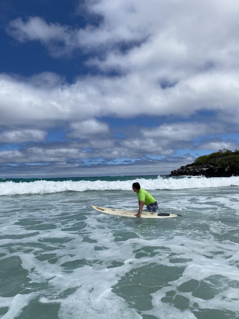 Surfing at Tongo Reef on San Cristobal Island