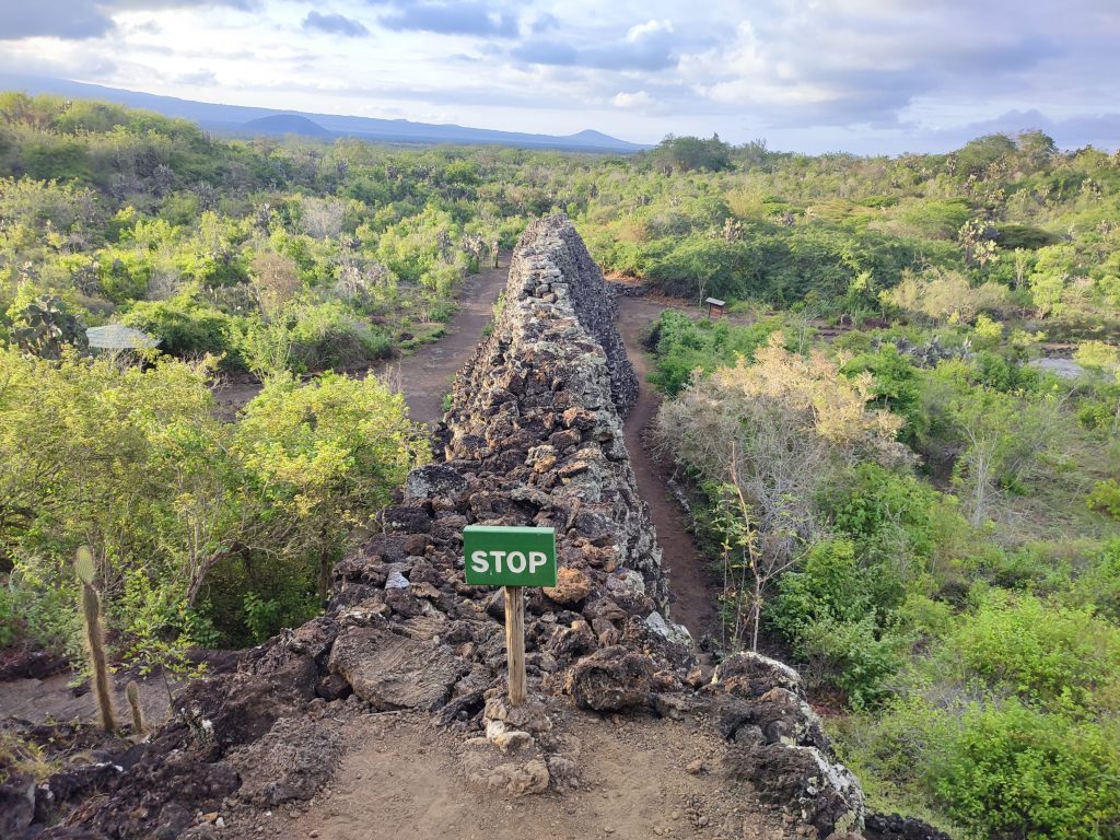 Wall of Tears view from the top, Isabela Island, Galapagos