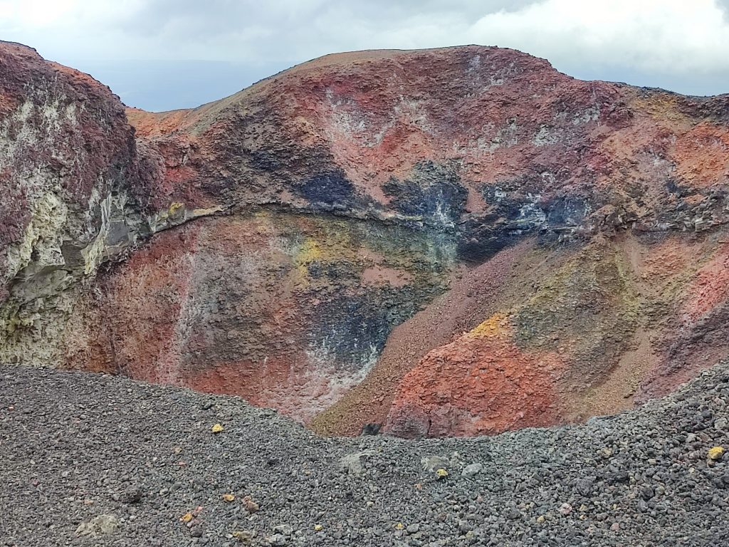 Red eruption at Sierra Negra Volcano Galapagos