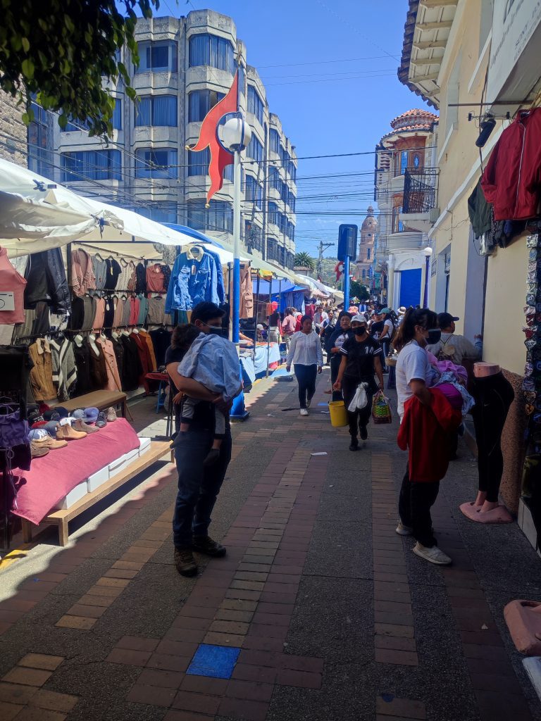 busy day at Otavalo market