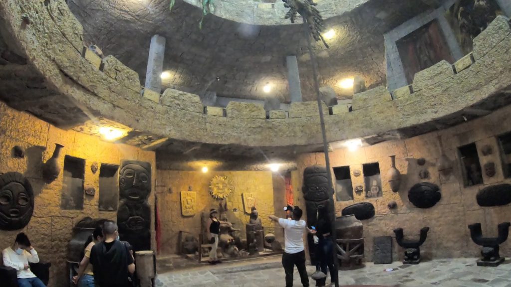 Inside the Ortega Maila Temple