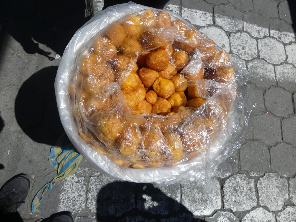 Food at Otavalo market