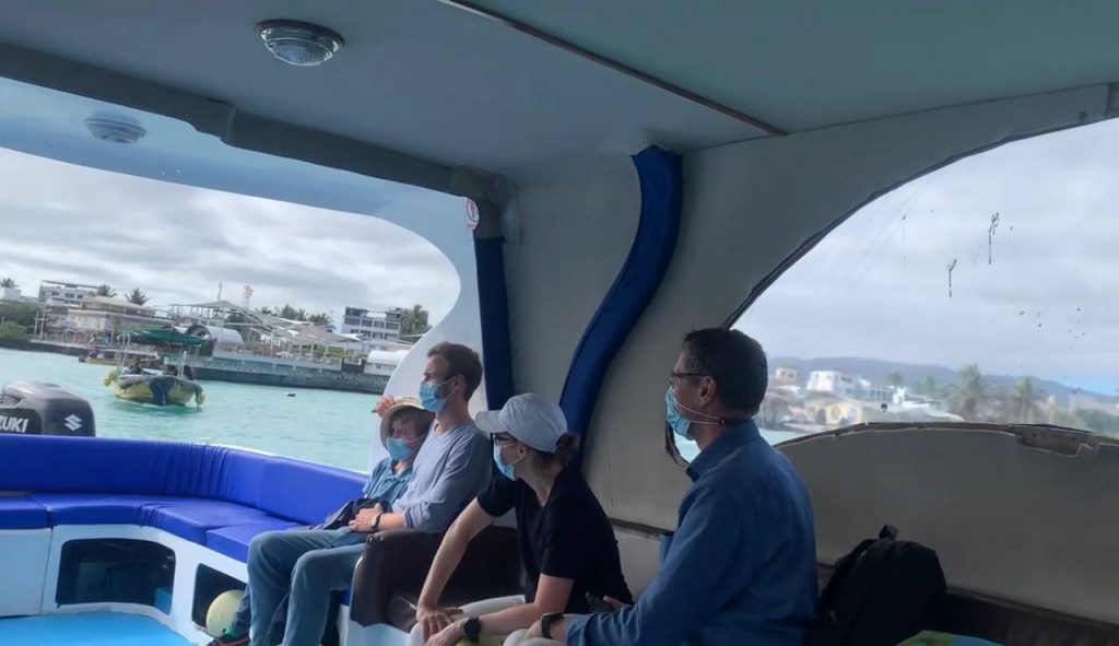 Family with kids on Galapagos Islands