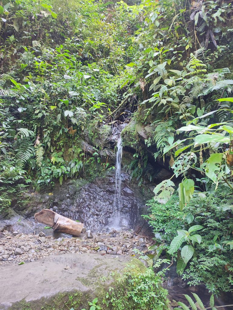 More waterfalls on the hiking trail in Mindo Ecuador