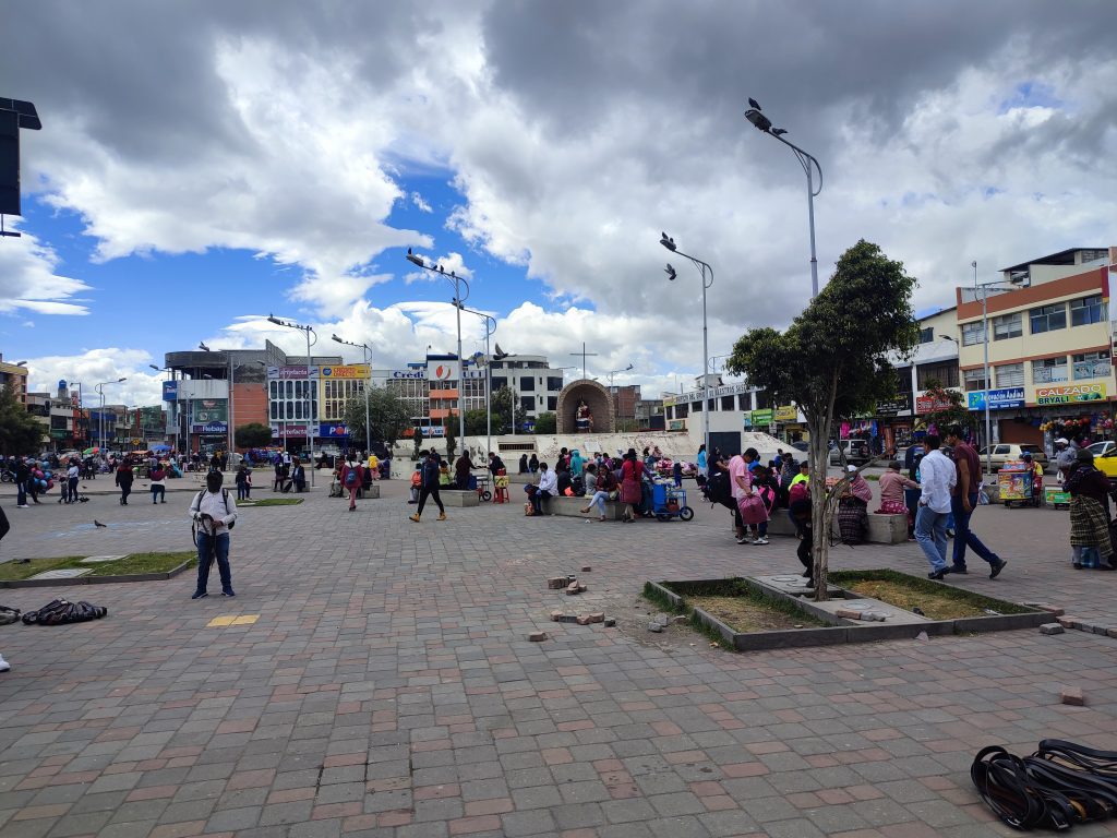 On the way to local market in Latacunga Ecuador