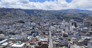 City of Ambato from the top