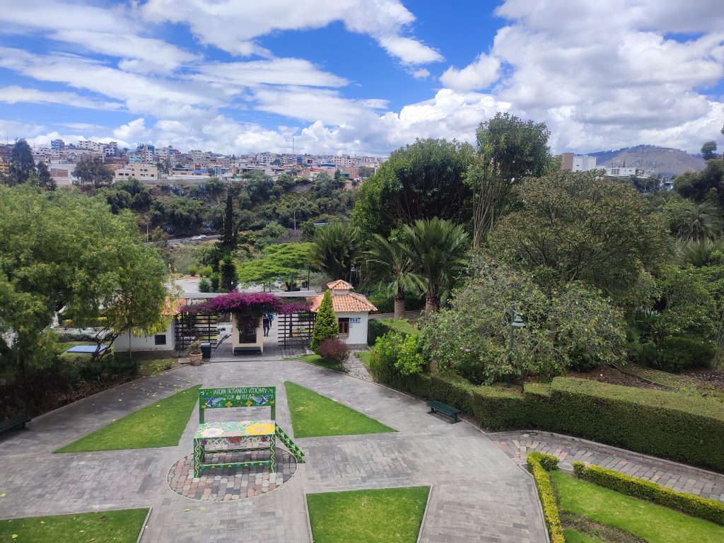 Views of Ambato from the park