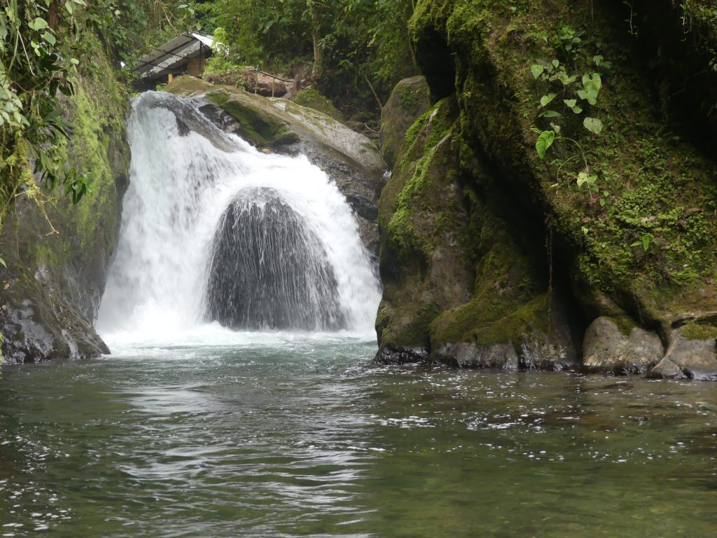 Nambillo Waterfall in Mindo, Ecuador