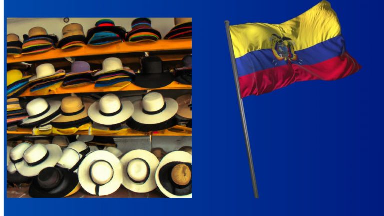 craftsmanship of Montecristi Ecuadorian Hats in the store